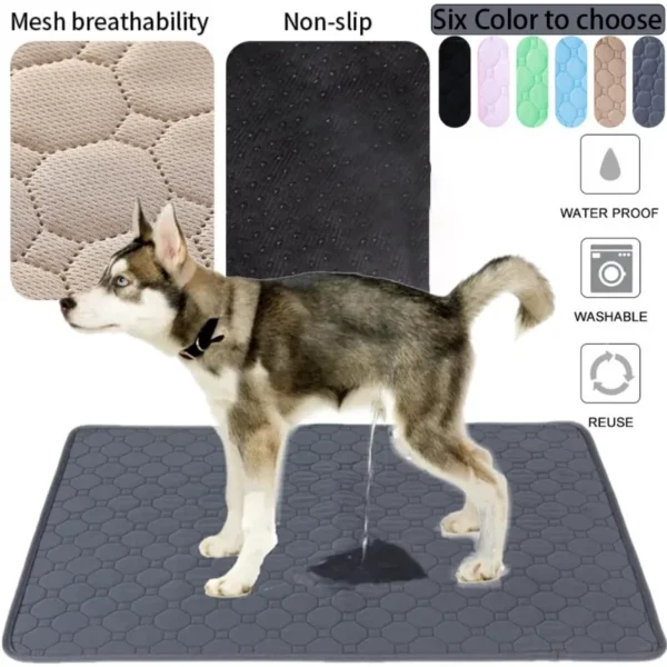 Reusable Dog Pee Pad Blanket Absorbent Diaper Washable Mat