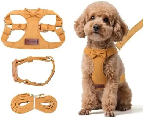 Adjustable XS Puppy Dog Harness & Leash