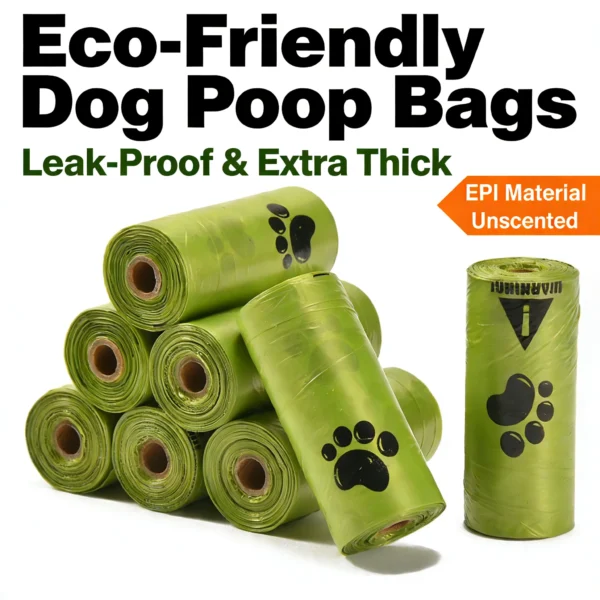 Eco-Friendly Dog Poop Bags Leak-Proof