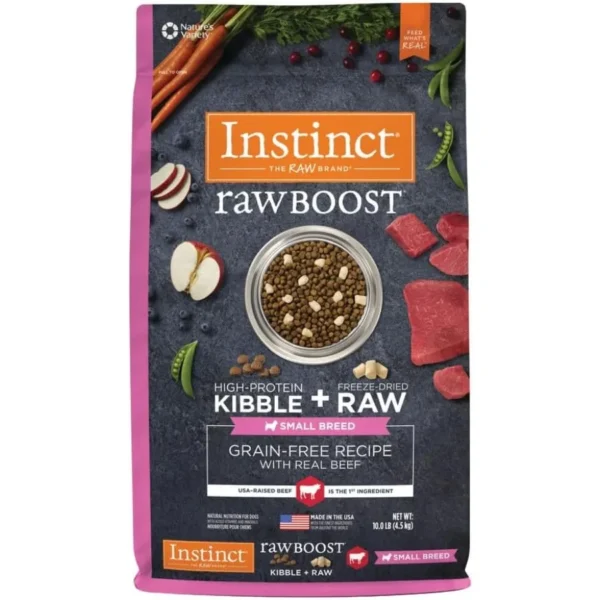 Raw Boost Small Breed Grain-Free Dog Food Beef 10 lb