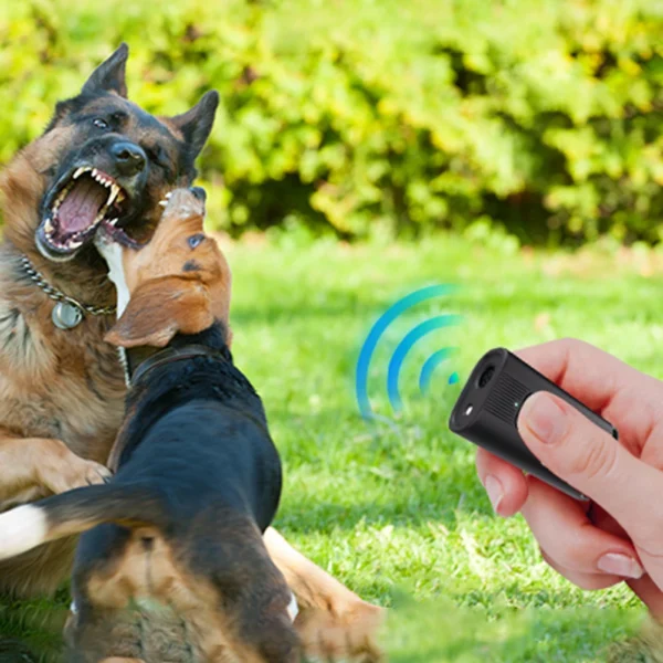 Ultrasonic Dog Bark Deterrent Device with Flashlight
