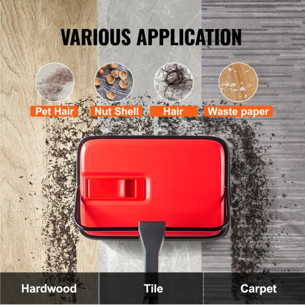 Manual Carpet Sweeper Pet Hair Cleaner