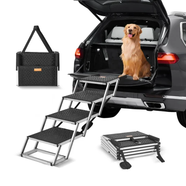 Foldable Aluminum Dog Car Steps